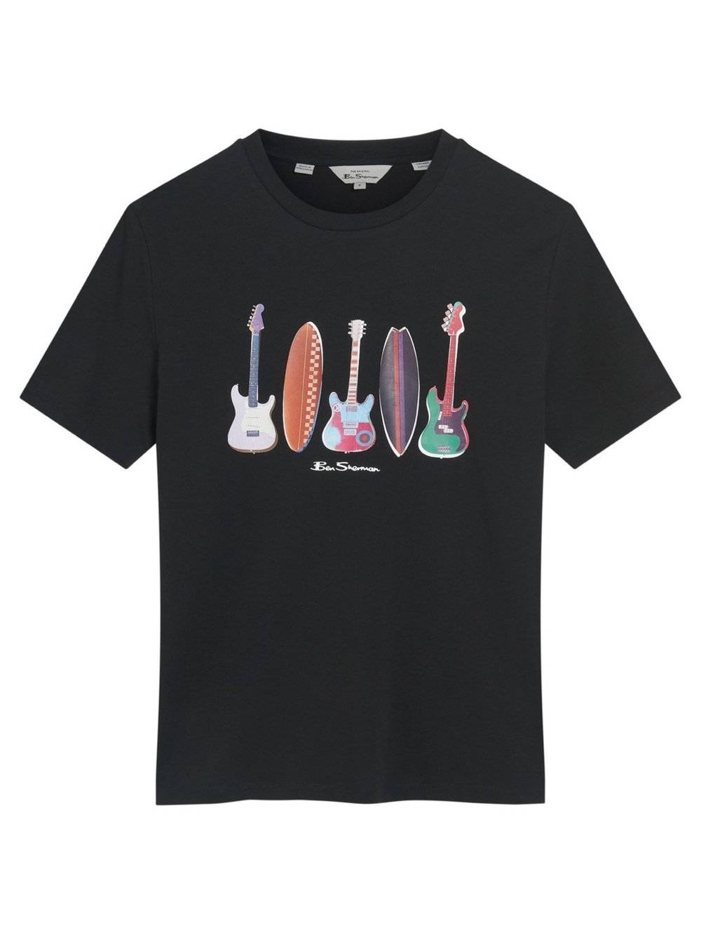 Ben Sherman Men's Surf N Guitars Short Sleeve T-Shirt